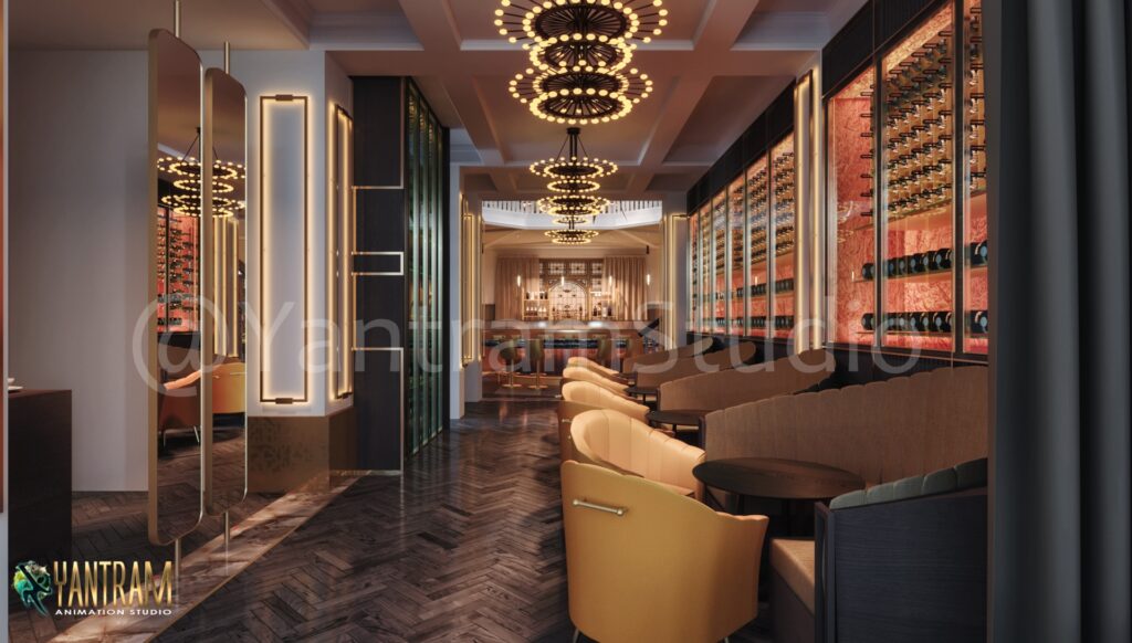 3d interior rendering services,bar design restaurant, Modular design ideas