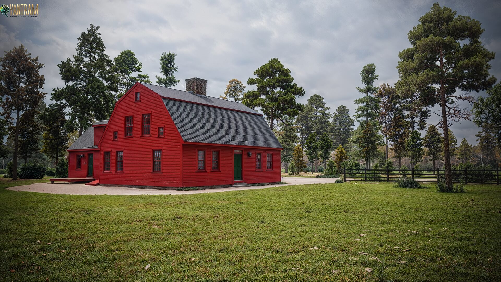 Bringing Country Charm to Life 3D Architectural Animations of Rural Fences and Foliage