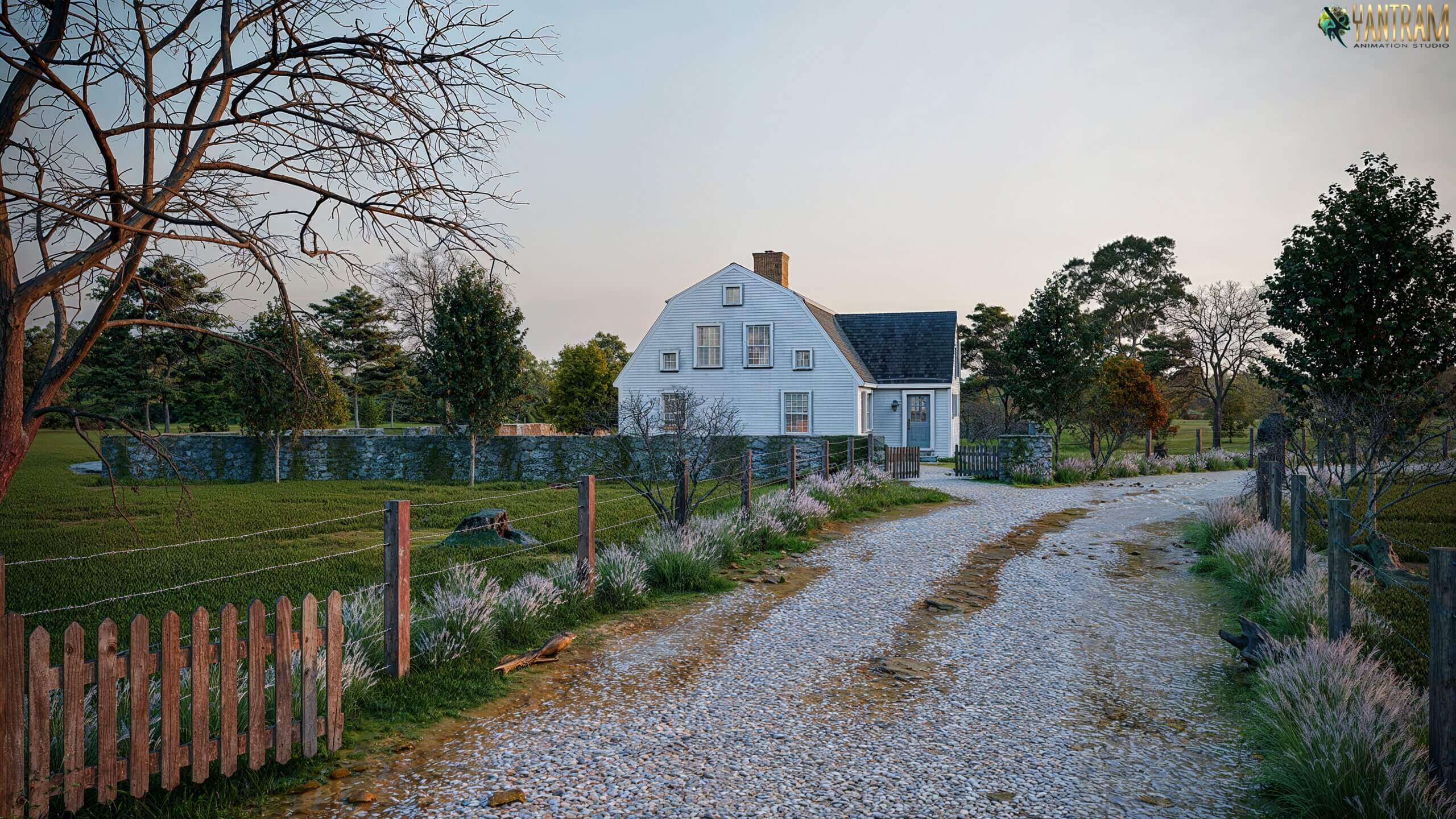 Enhancing Rural Aesthetics 3D Architectural Animations of Fences in Countryside Settings