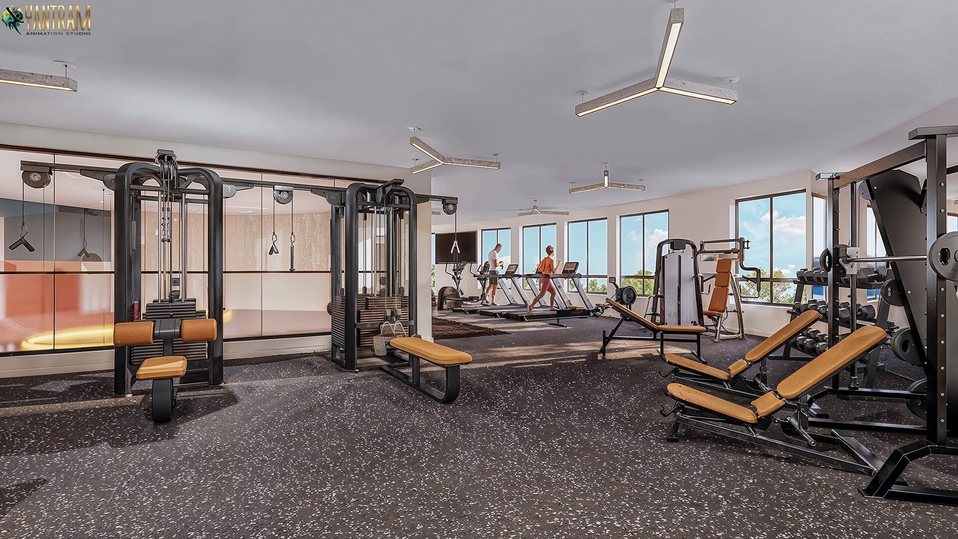 Visual Fitness Transforming Gyms with 3D Architectural Visualizations