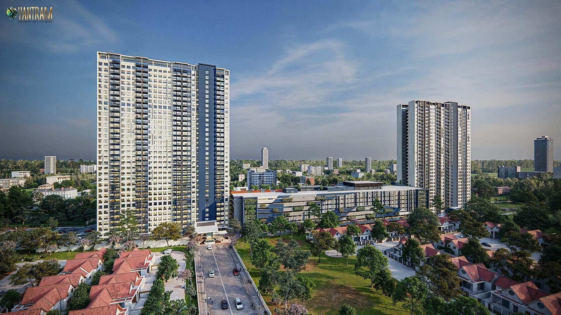 Transforming Skylines Expert 3D Exterior Rendering for Stunning High Rise Building Designs