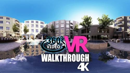 360 Virtual Walkthrough 3D Architectural Visualization Studio 4K video