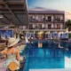 Pool Bar restaurant hotel 3d architectural rendering exterior view desing idea
