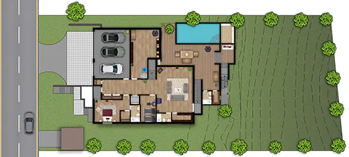 CAD to 2d Floor site Plan Design services idea