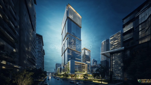Stunning 3D Visualization of High Rise Building Design by Leading Architectural Visualization Studio