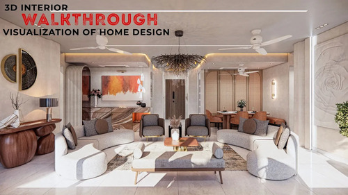 Elegant 3D Interior Walkthrough for Modern Home Design