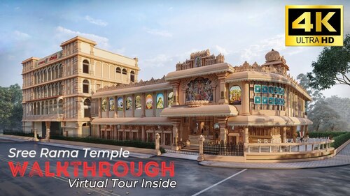 Elevate Sacred Architecture 3D Exterior Rendering Services for Breathtaking Temple Designs with Realistic Visualizations