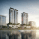Waterfront Luxury in 3D High Rise Architectural Visualisation for Modern Urban Living