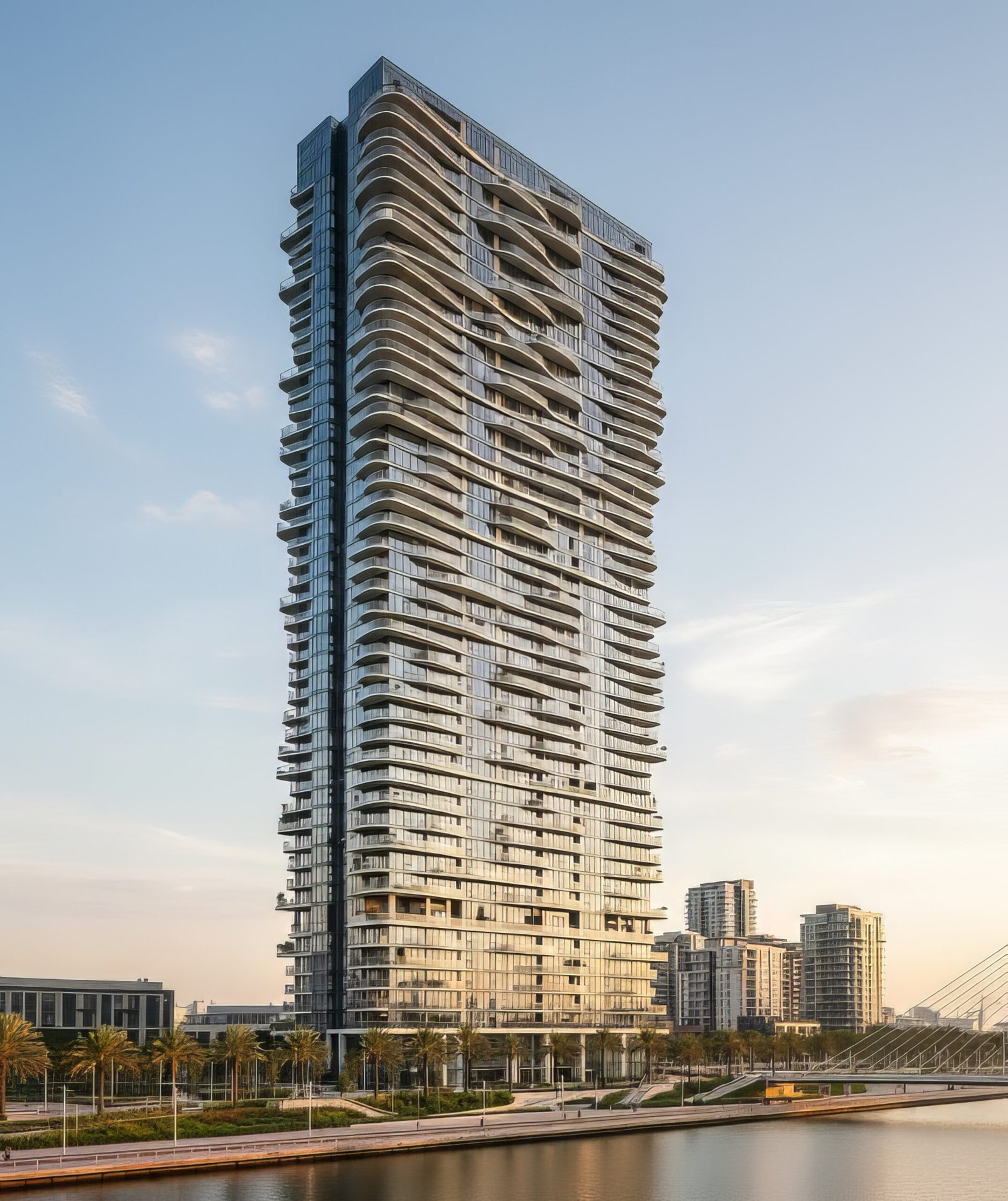 high-rise architectural rendering USA