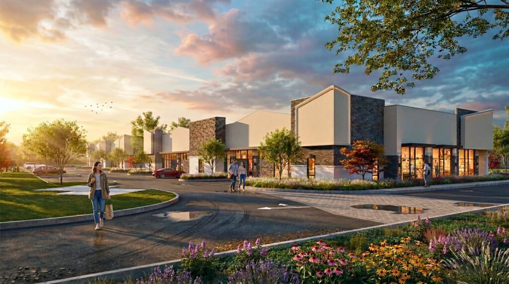 Commercial retail exterior visualization in Toronto — Canada 3D Rendering Studio
