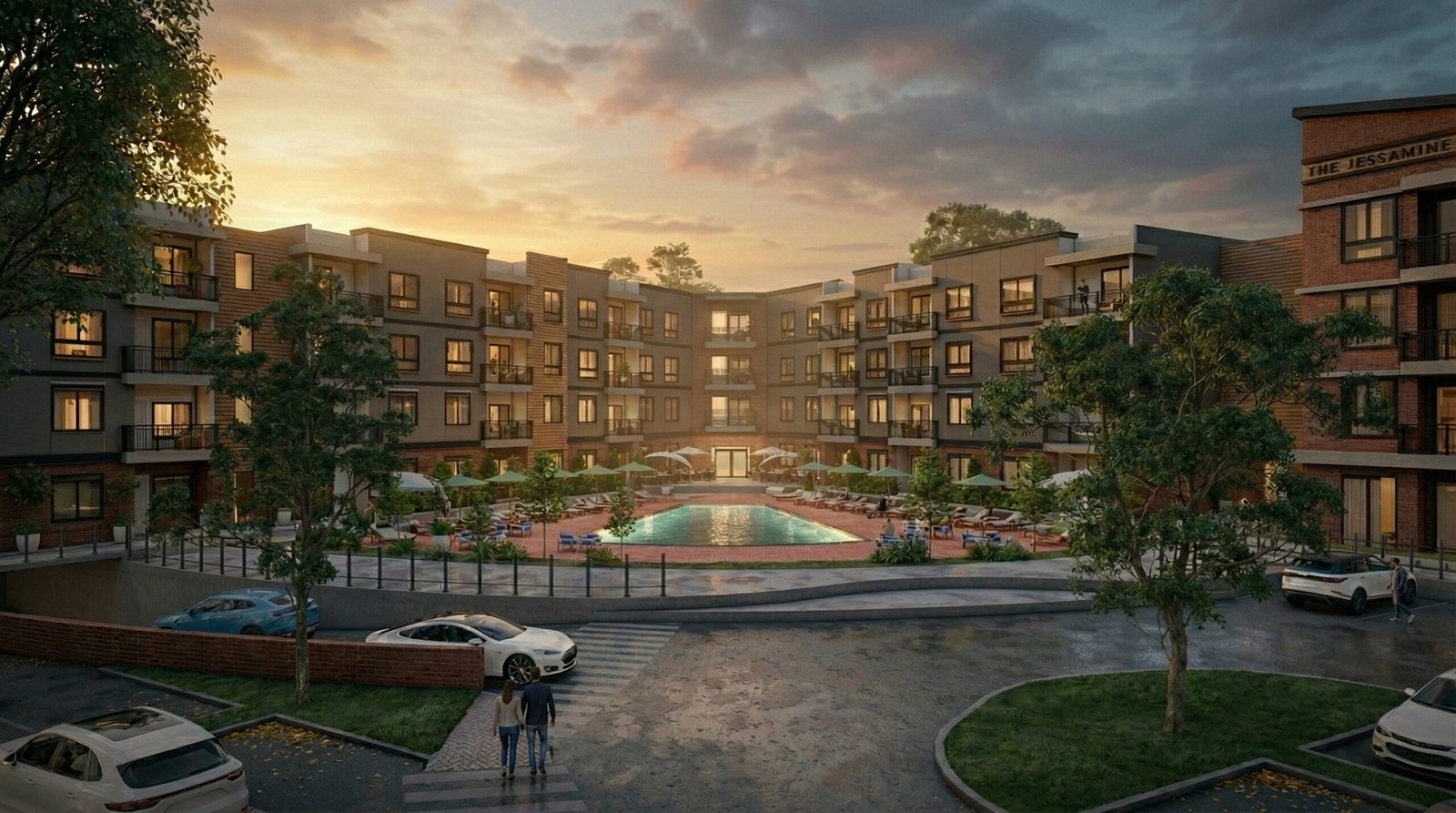 Residential Complex 3D Visualisation Berlin Germany Urban Development