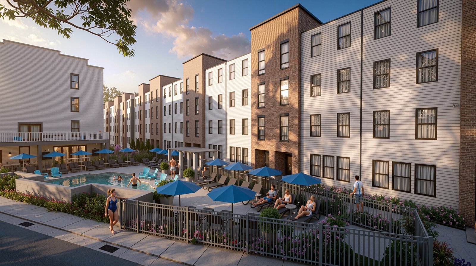 Exterior Visualisation Hamburg Germany 3D Rendering