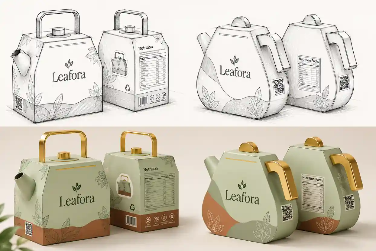 3D product modeling for consumer goods and packaging visualization