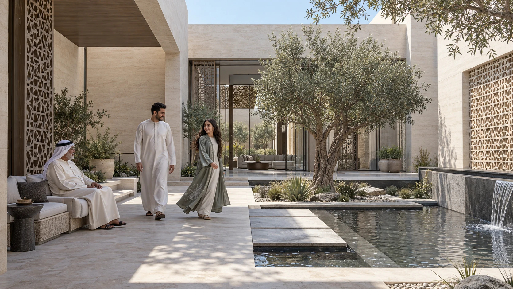 3D architectural rendering Kuwait City