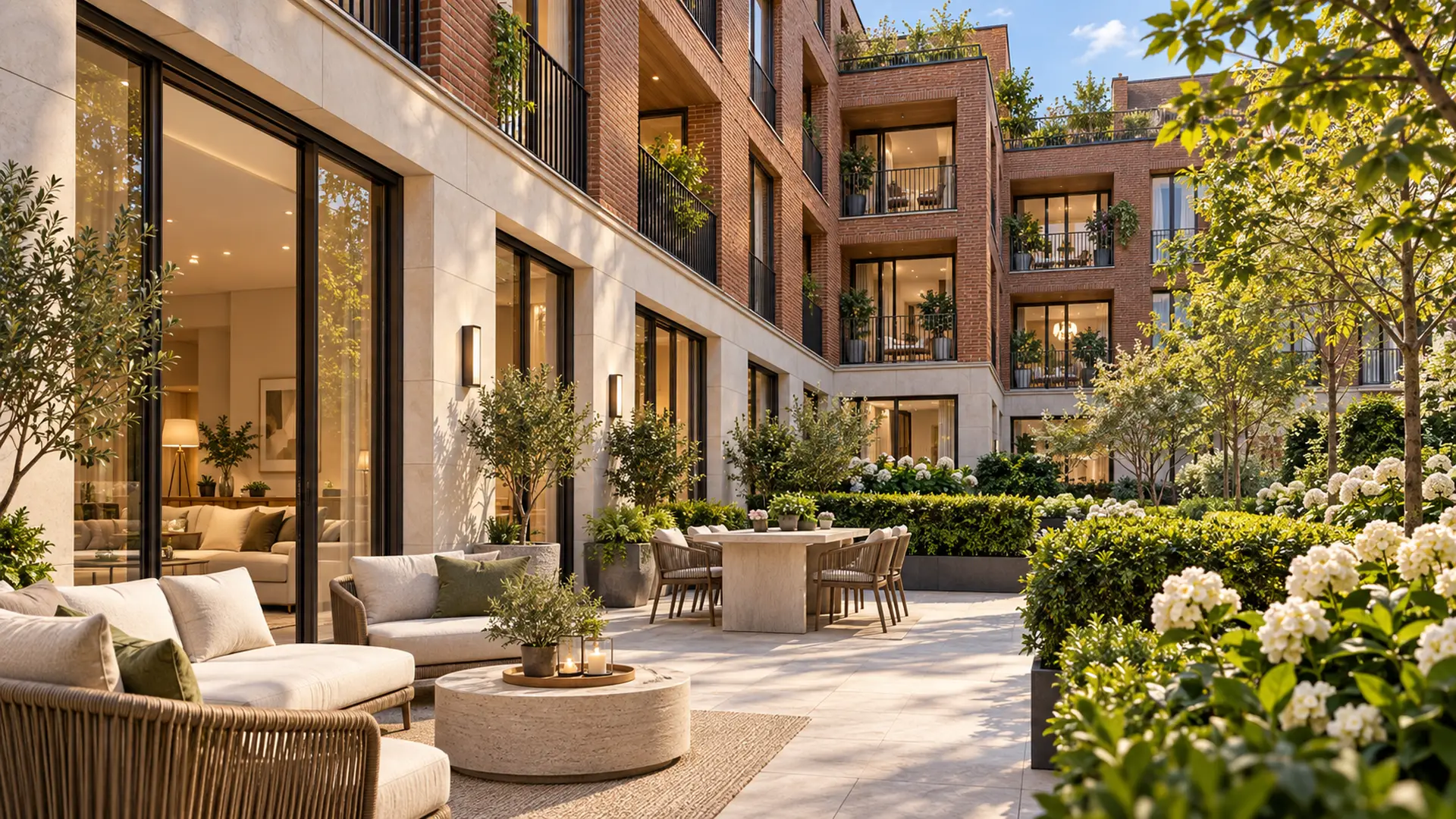 images de synthèse architecture bruxelles featuring ground floor terrace